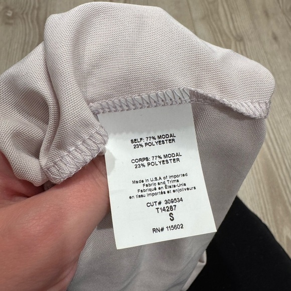 Anthropologie Lush Dusty Lavender Soft Knotted Tee - Picture 4 of 5